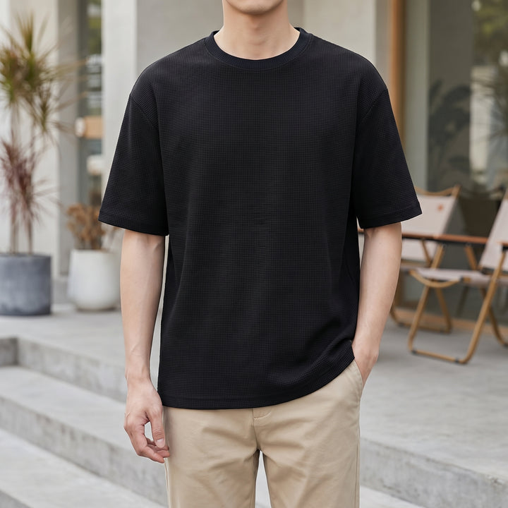 Adrian Waffle Crew Neck T-Shirt