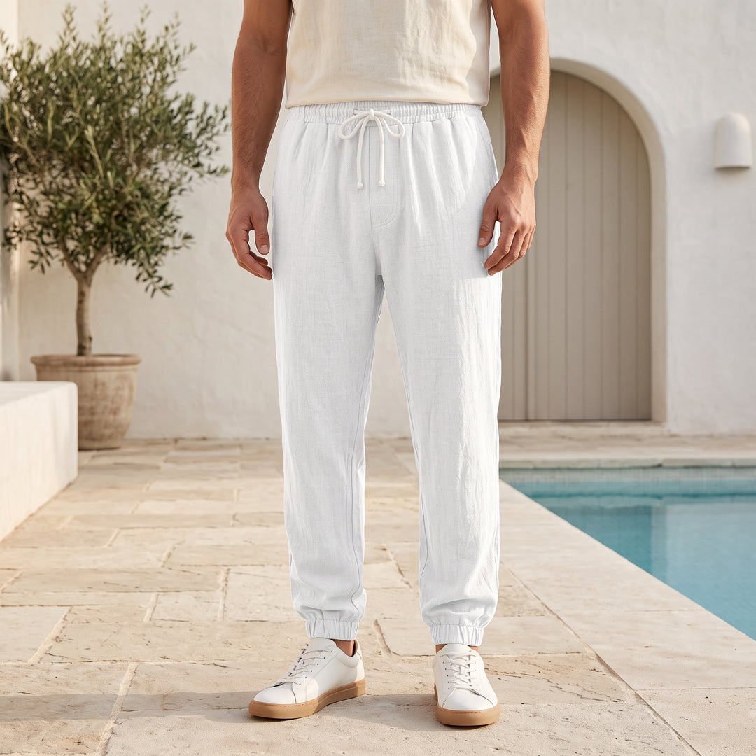 Elliot Hayes Linen Jogger Trousers