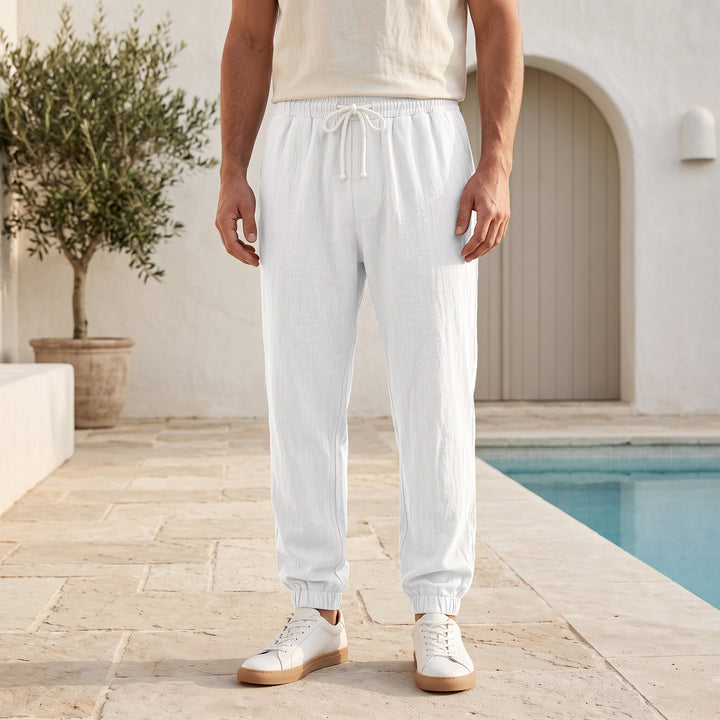 Elliot Hayes Linen Jogger Trousers