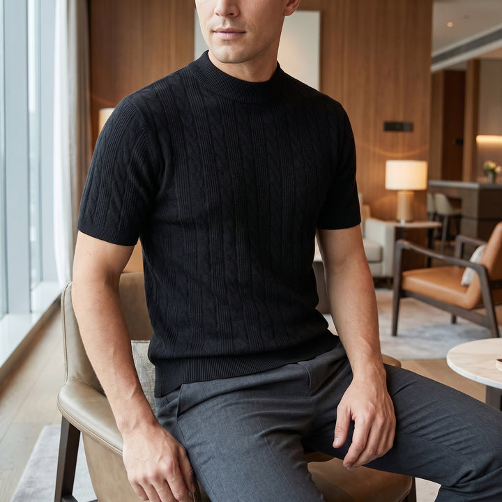 Cassian Mock Neck Knit Sweater