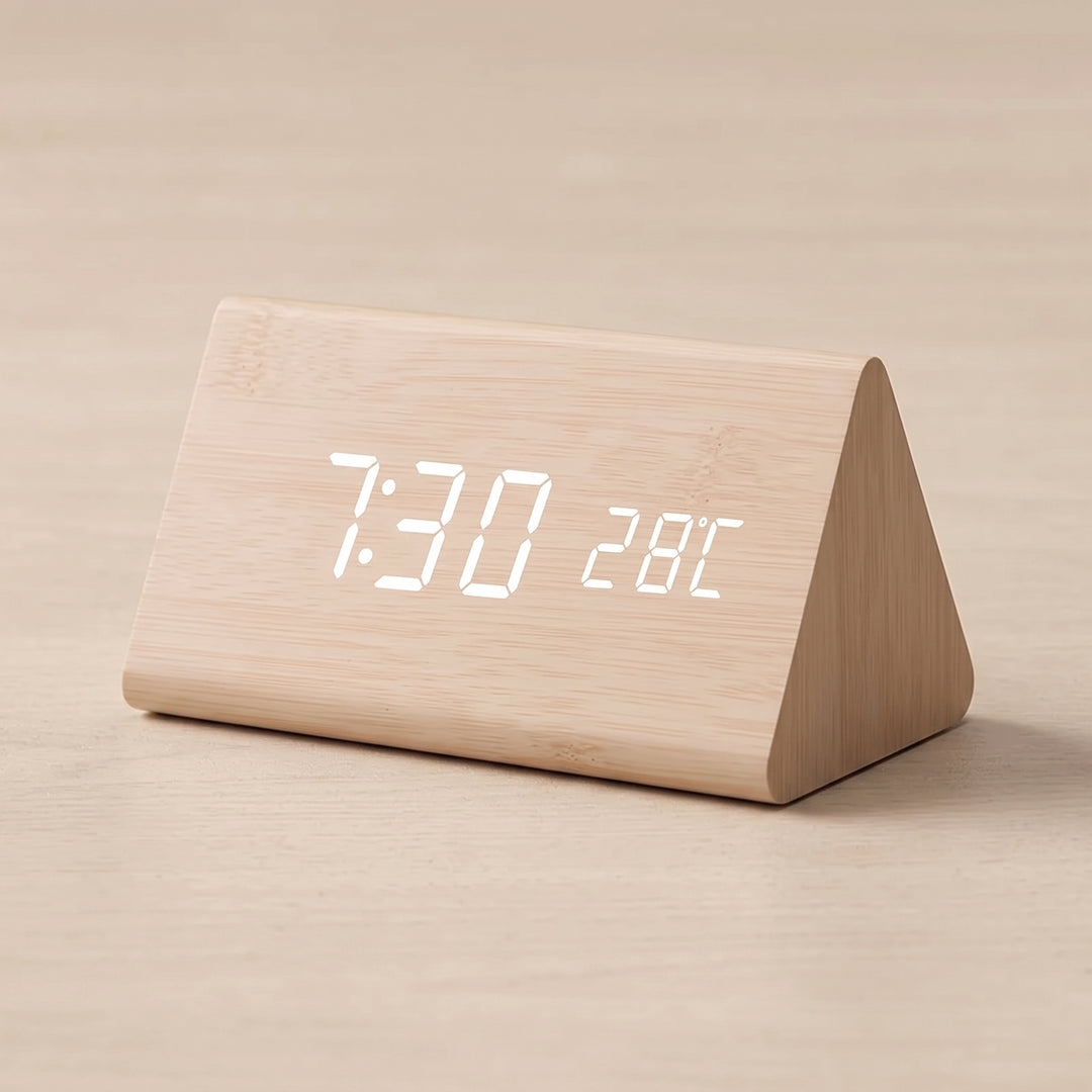 Felix Grant LED Wooden Clock