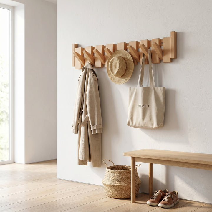 Ashton Mercer Folding Wall Hook Rack