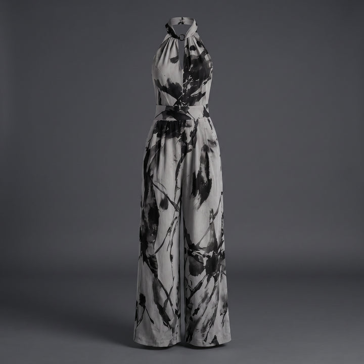 Willow Breeze Printed Wide-Leg Jumpsuit