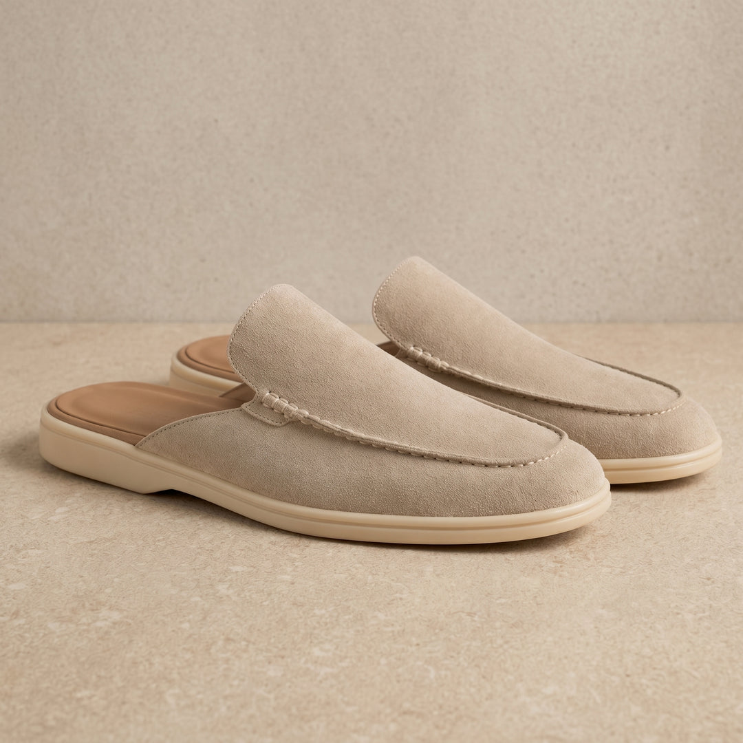 Lorenzo Suede Mule Loafer