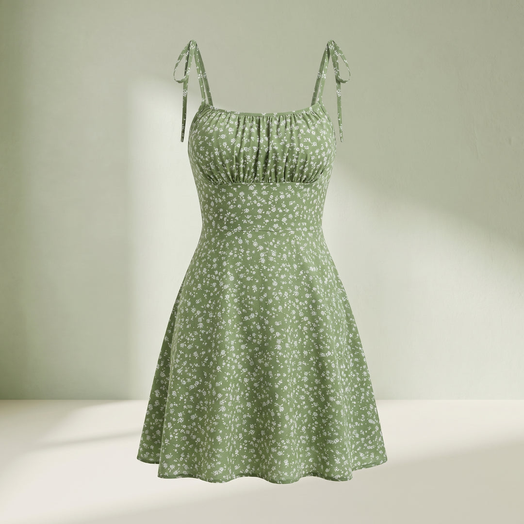 Amara Tie Strap Floral Mini Dress