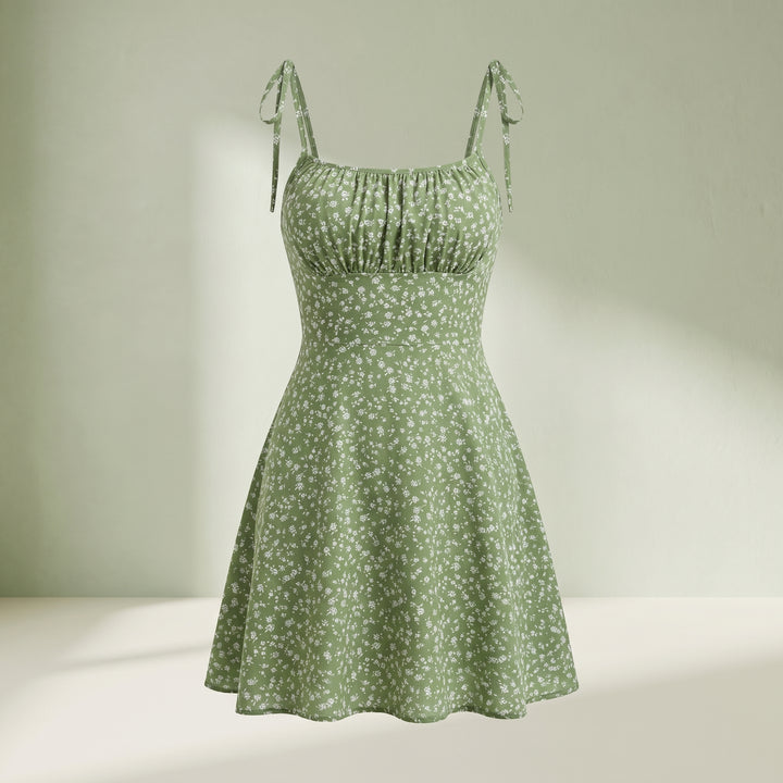 Amara Tie Strap Floral Mini Dress