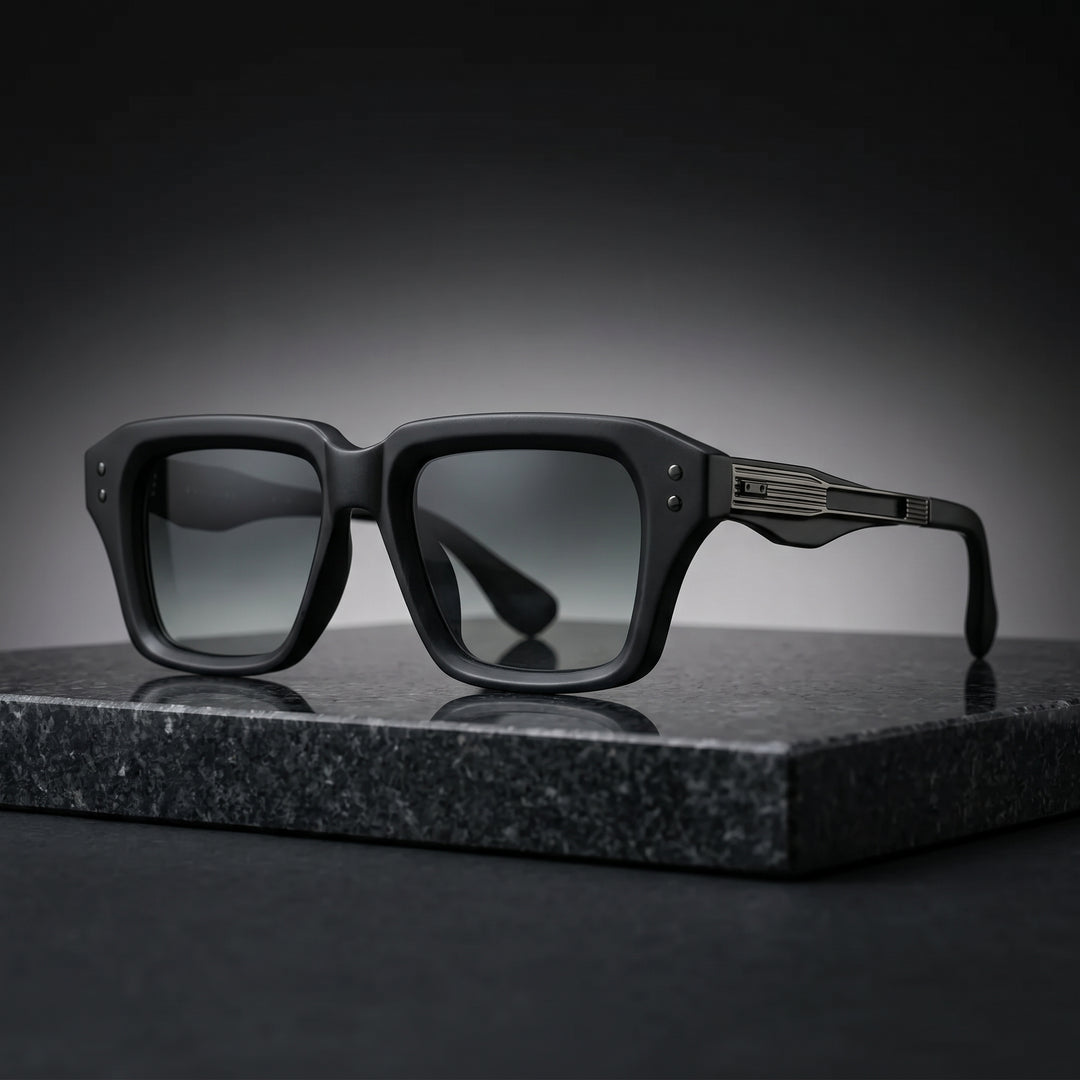 Adrian Voss Square Acetate Sunglasses