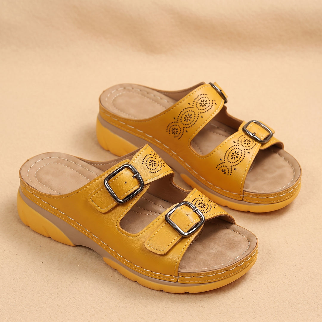 Madeline Comfort Buckle Sandals
