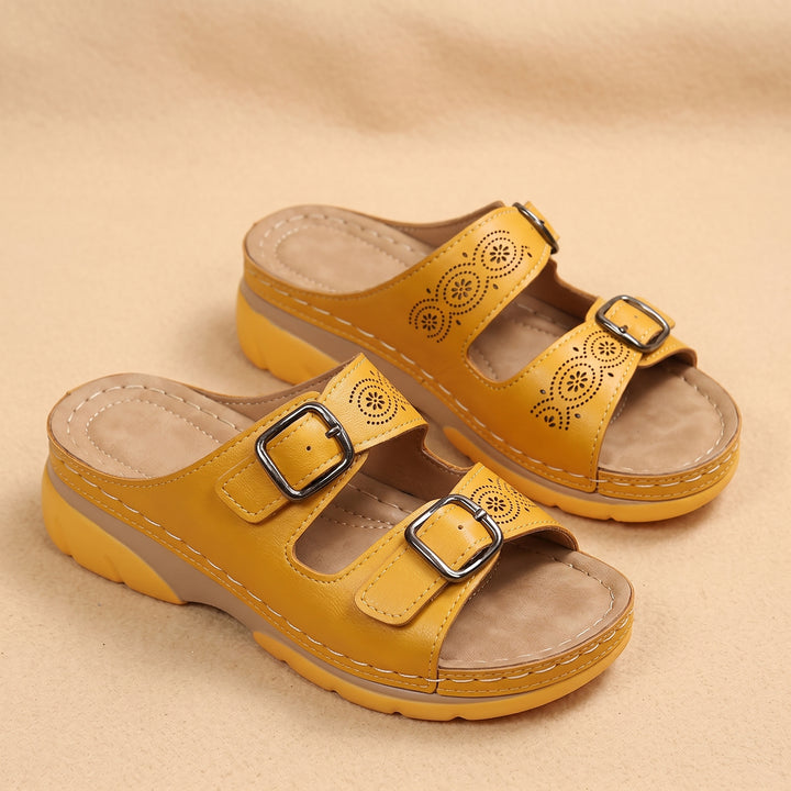 Madeline Comfort Buckle Sandals
