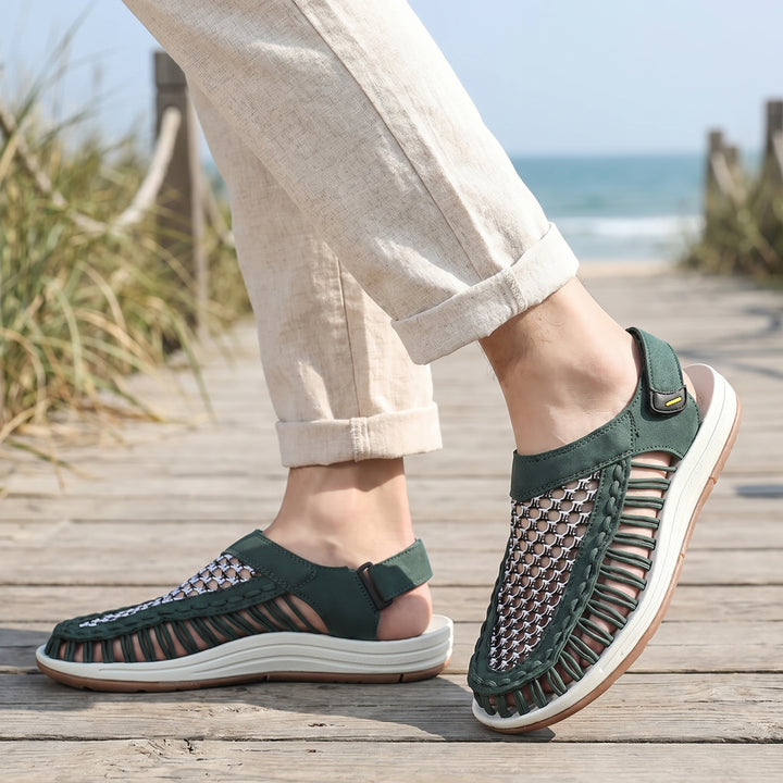 Dario Woven Closed Toe Sandal