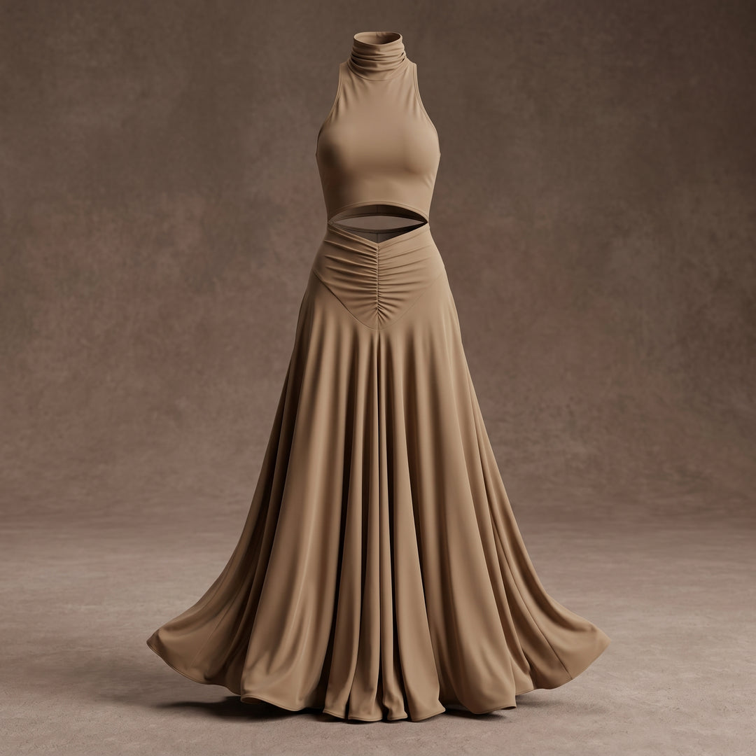 Serena Halter Maxi Skirt Set