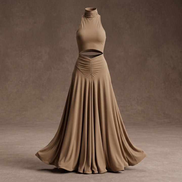 Serena Halter Maxi Skirt Set