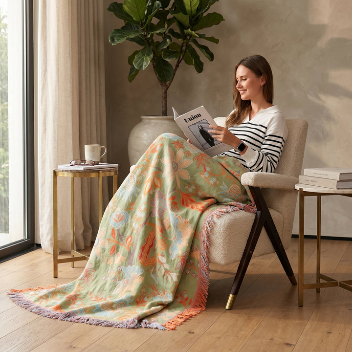 Willow Haven Cotton Throw Blanket