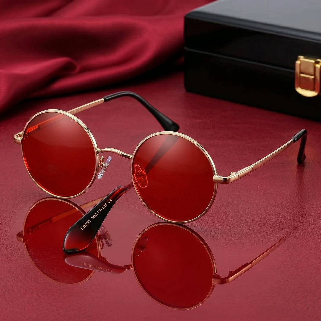 Hudson Pierce Vintage Round Sunglasses