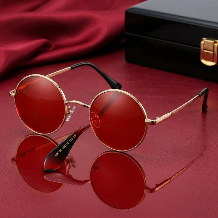Hudson Pierce Vintage Round Sunglasses