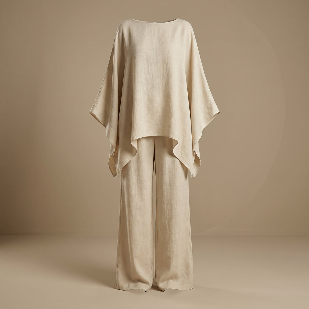 Seraphine Vale Linen Wide Leg Pant Set