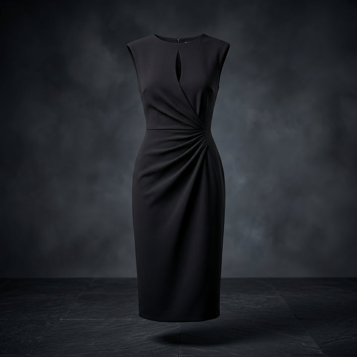 Aria Kensington Ruched Midi Dress