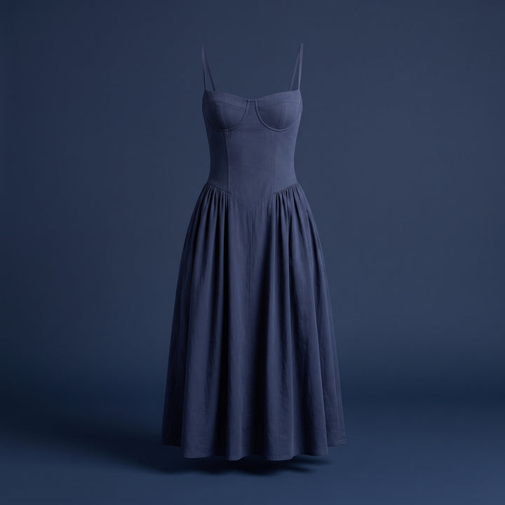 Aurelia Hart Corset Midi Dress