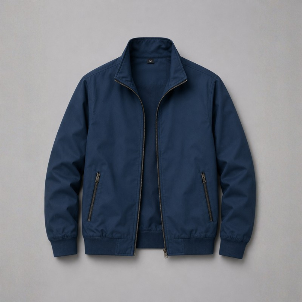 Julian Stand Collar Zip Jacket