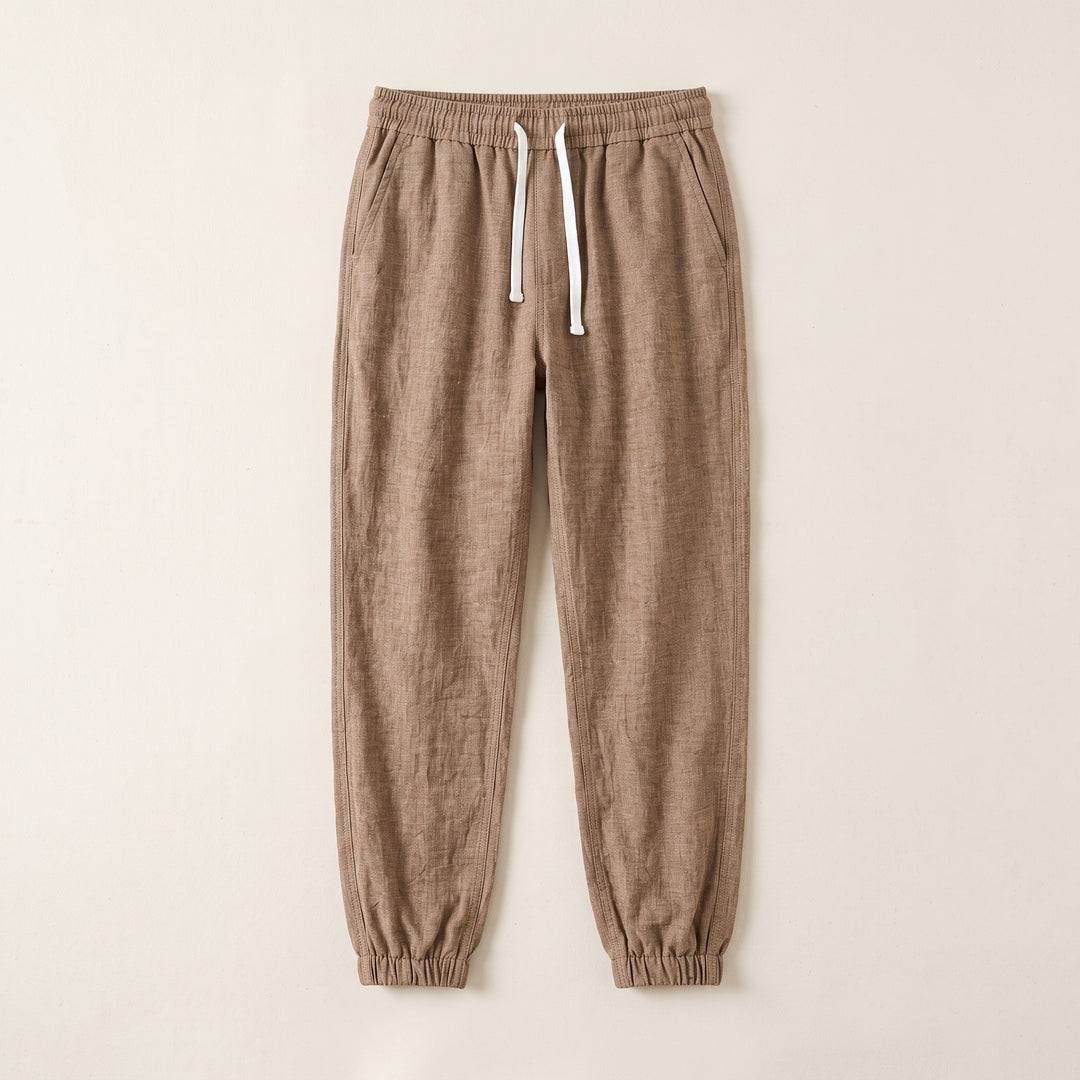 Elliot Hayes Linen Jogger Trousers