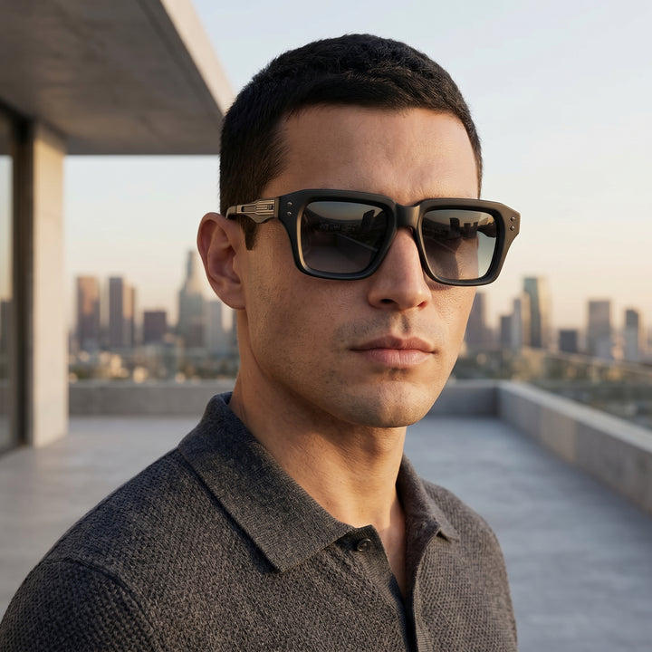 Adrian Voss Square Acetate Sunglasses