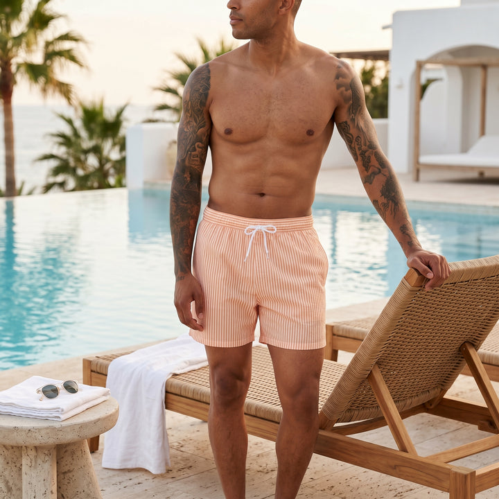 Damon Striped Swim Shorts