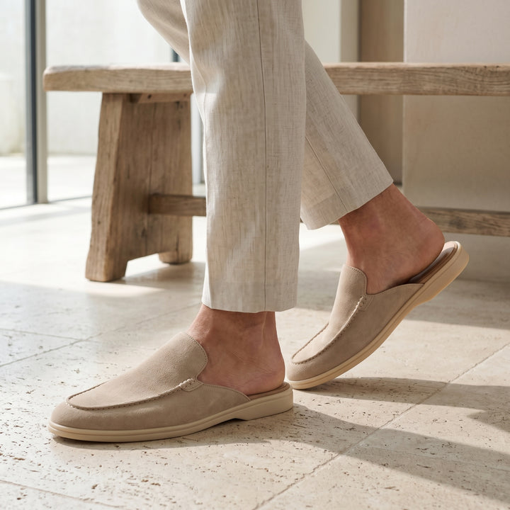 Lorenzo Suede Mule Loafer