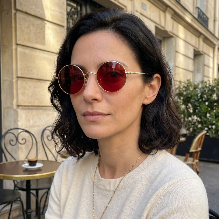Hudson Pierce Vintage Round Sunglasses