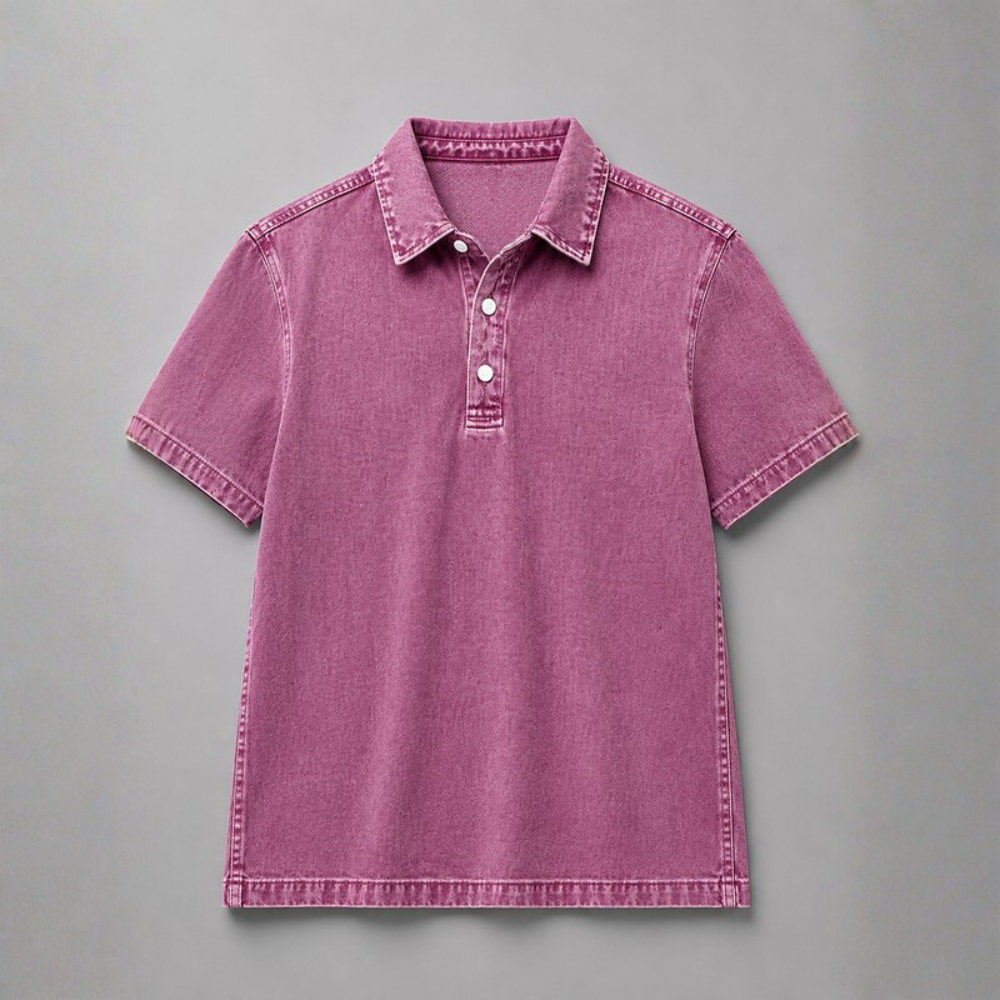 Diego Washed Denim Popover Shirt