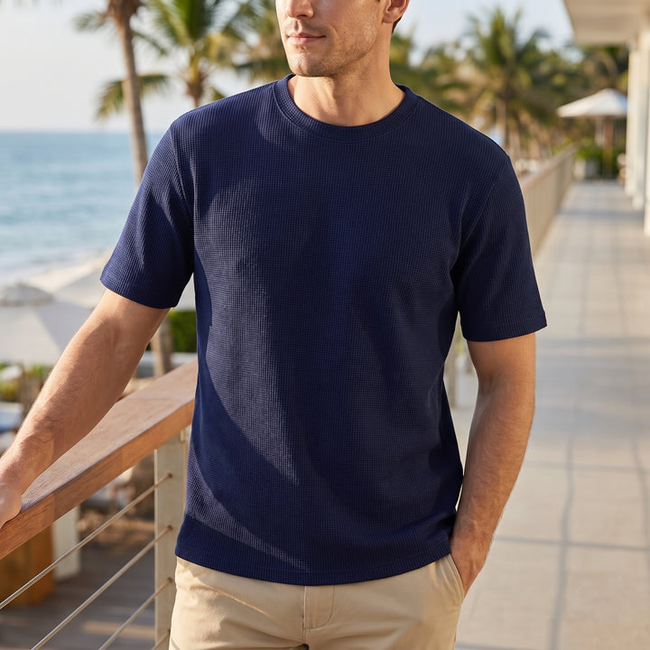 Adrian Waffle Crew Neck T-Shirt