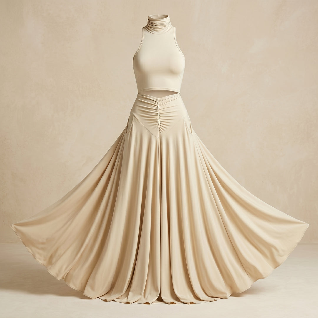 Serena Halter Maxi Skirt Set