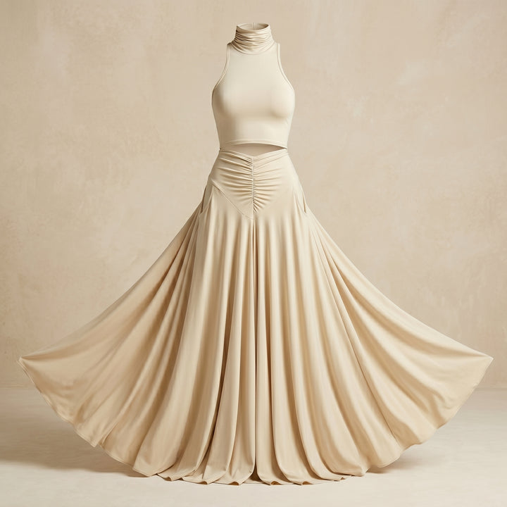Serena Halter Maxi Skirt Set