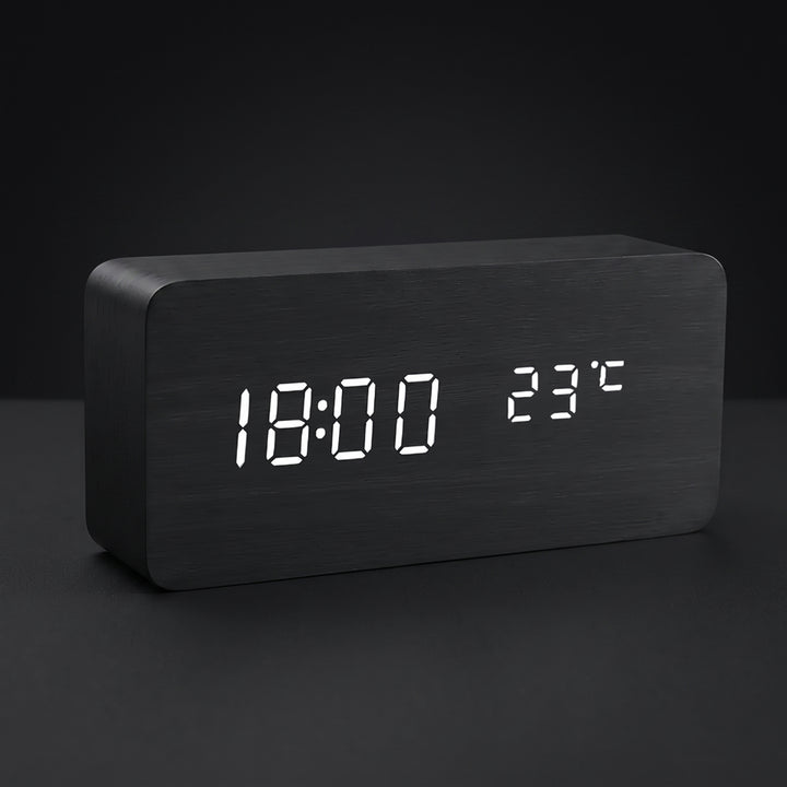 Felix Grant LED Wooden Clock