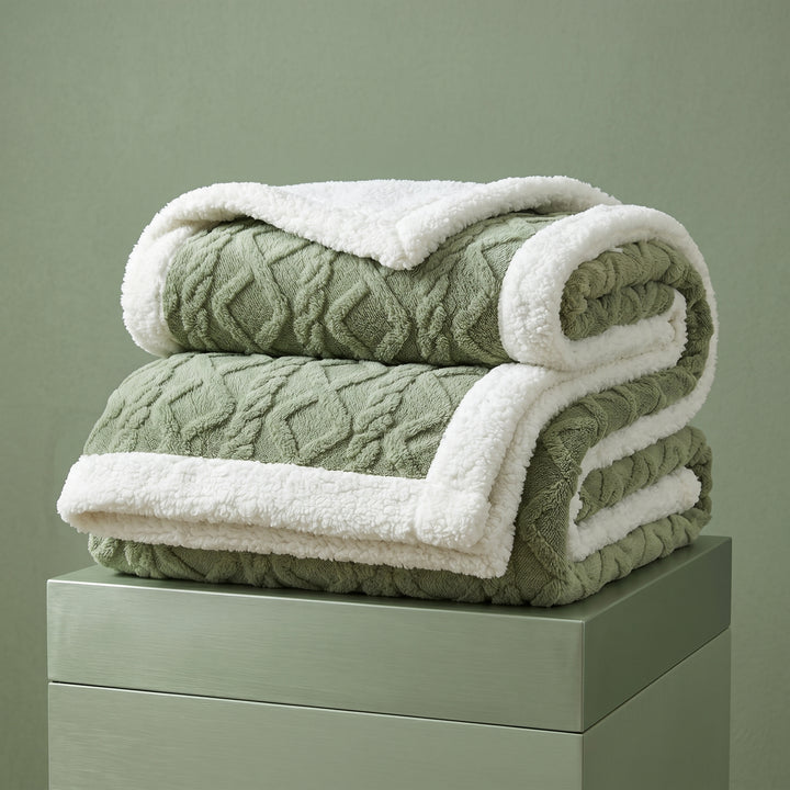 Harper Ridge Sherpa Fleece Throw