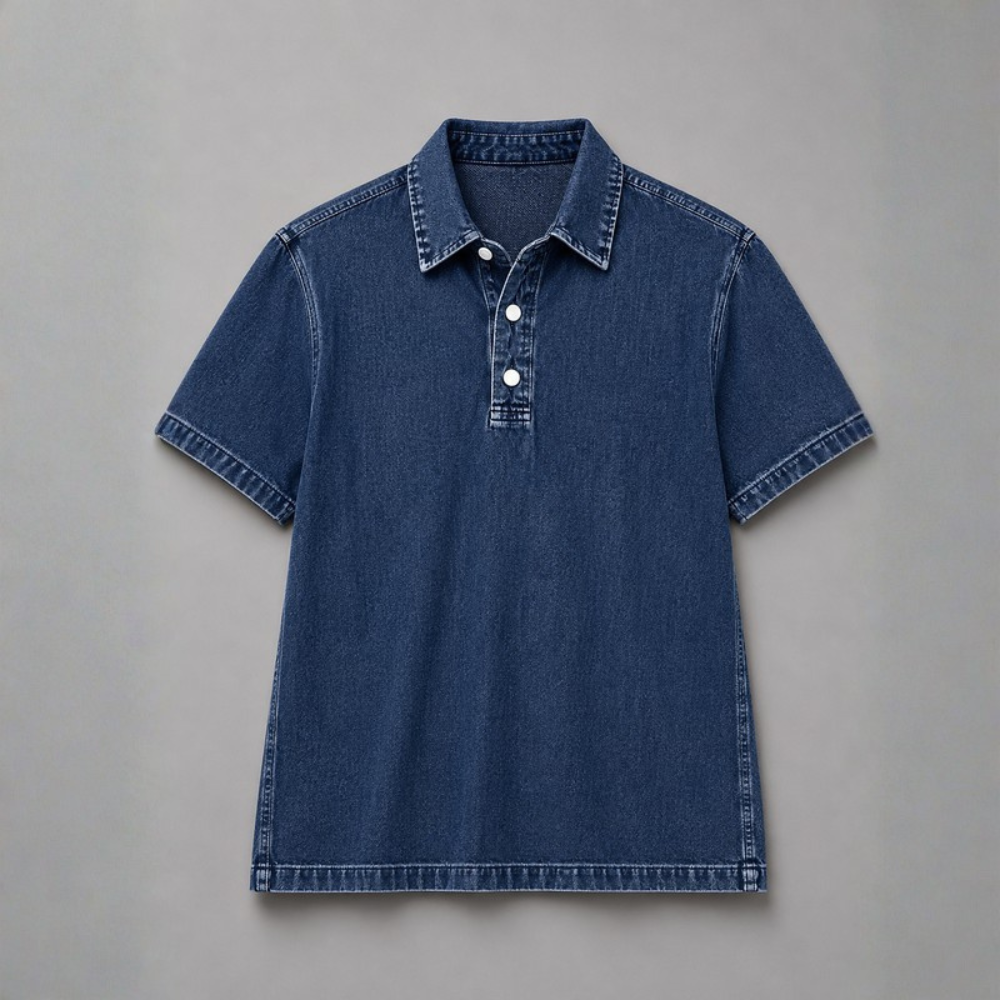 Diego Washed Denim Popover Shirt