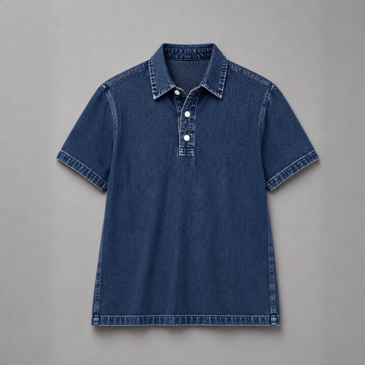 Diego Washed Denim Popover Shirt