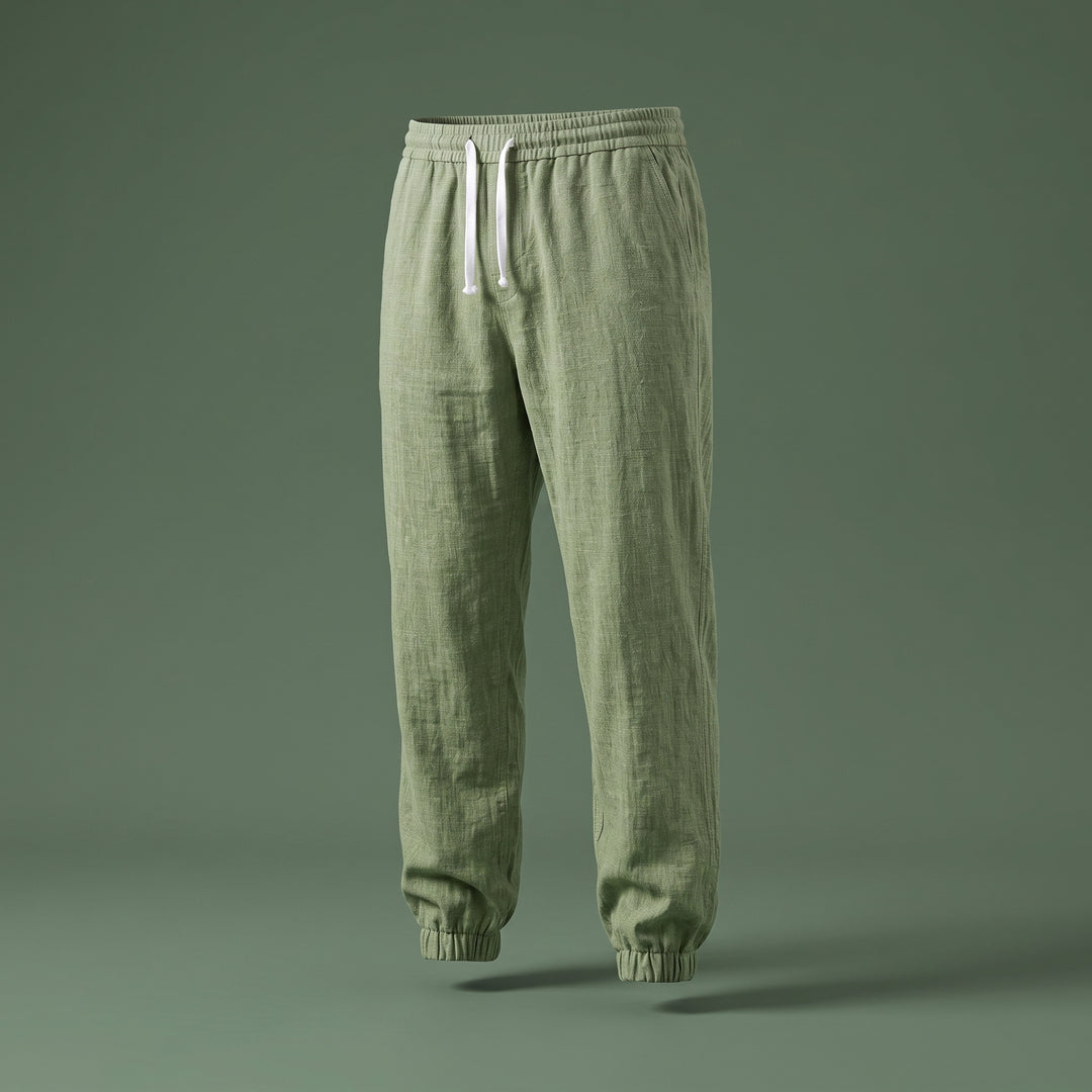 Elliot Hayes Linen Jogger Trousers