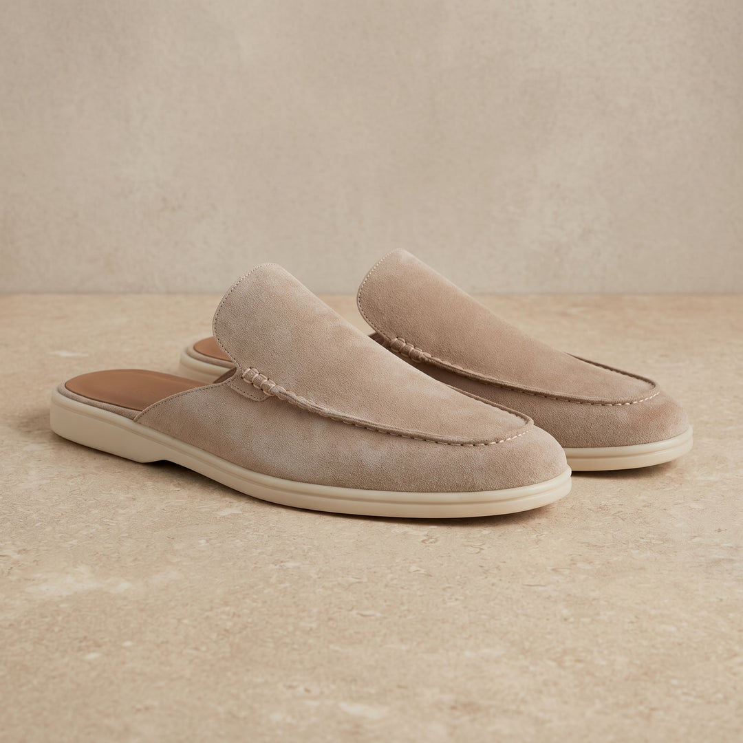 Lorenzo Suede Mule Loafer