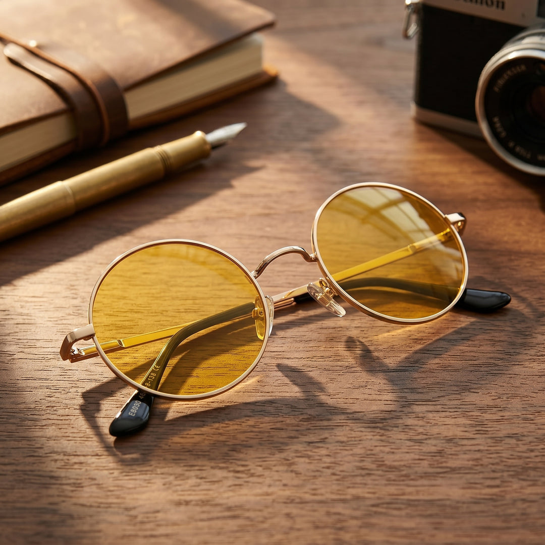 Hudson Pierce Vintage Round Sunglasses