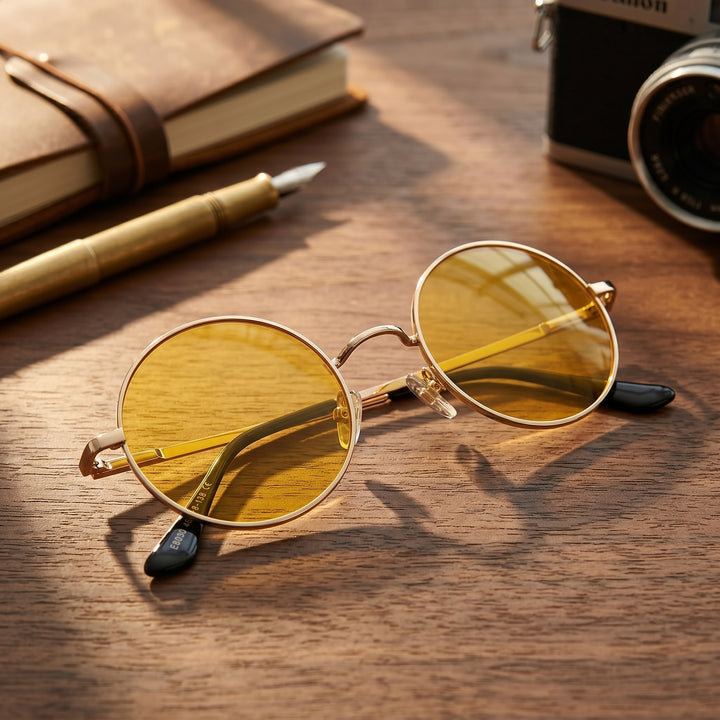 Hudson Pierce Vintage Round Sunglasses