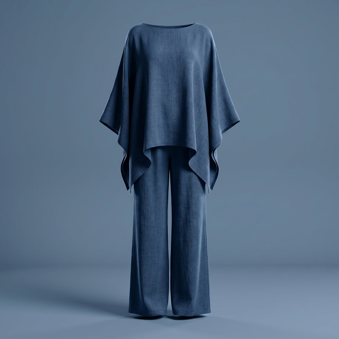 Seraphine Vale Linen Wide Leg Pant Set
