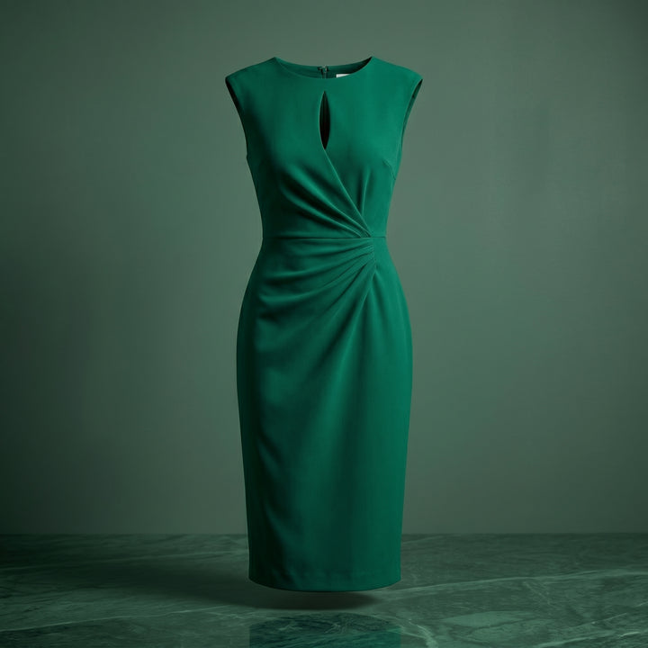 Aria Kensington Ruched Midi Dress