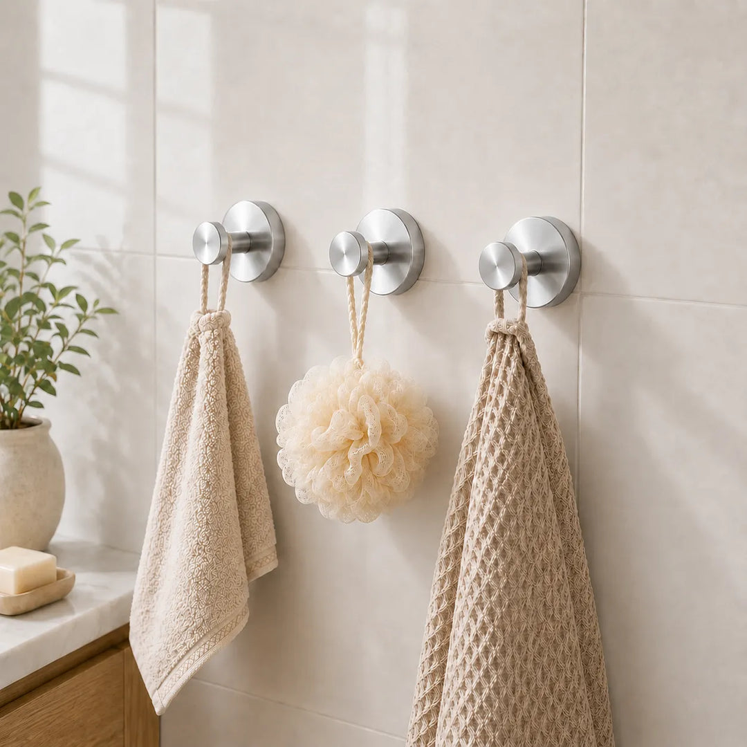 Cyrus Brushed Brass Wall Hook Set