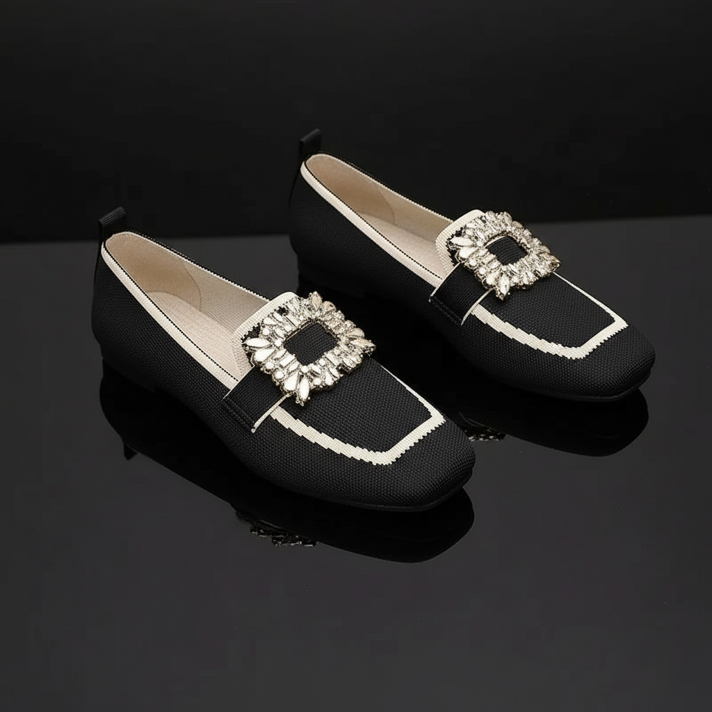Isabeau Square Toe Flats