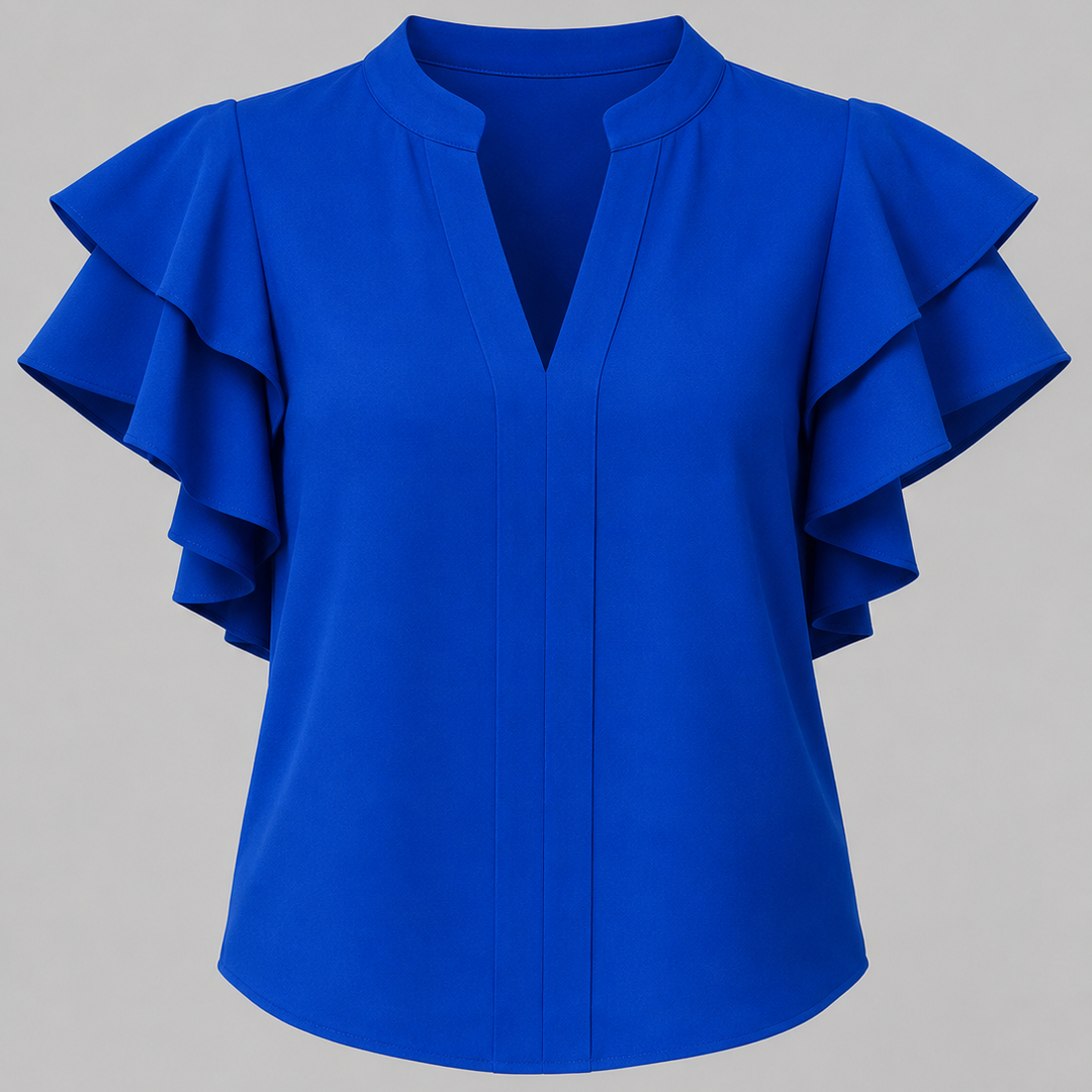 Adriana Ruffle Sleeve Blouse