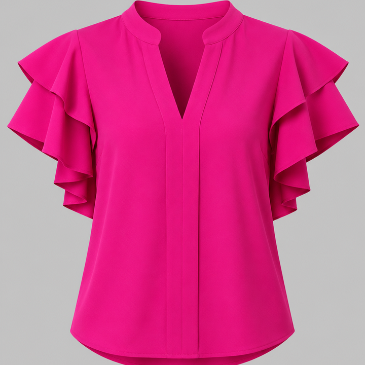 Adriana Ruffle Sleeve Blouse