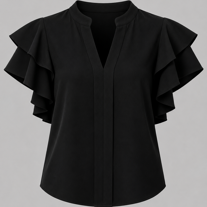 Adriana Ruffle Sleeve Blouse