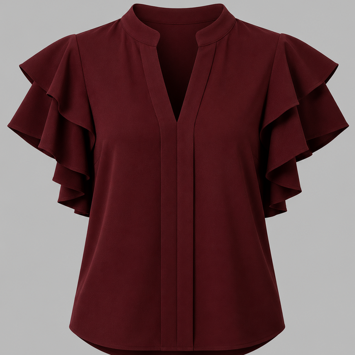 Adriana Ruffle Sleeve Blouse