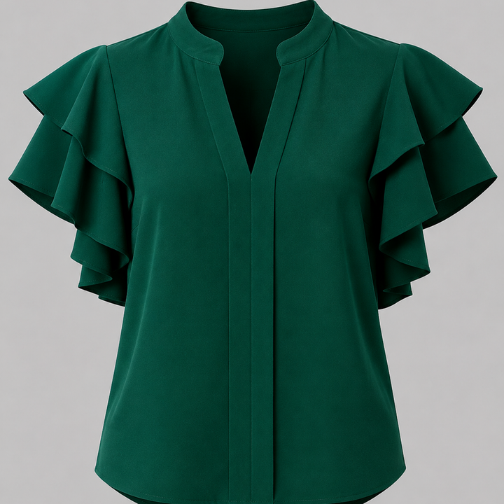 Adriana Ruffle Sleeve Blouse