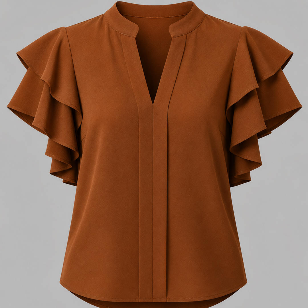 Adriana Ruffle Sleeve Blouse